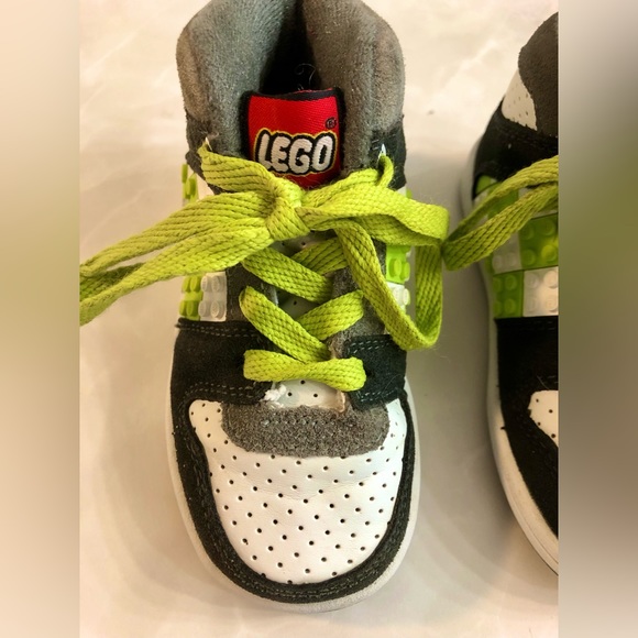 Lego Boys High Top Lace Up Sneakers Runners Size 6 Child’s Athletic Shoes - Picture 6 of 11